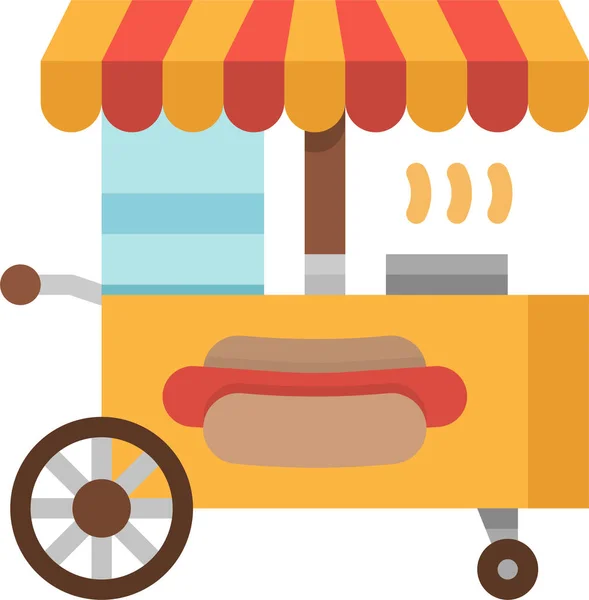 Fast Food Stand Icon Food Drinks Category — Stock Vector