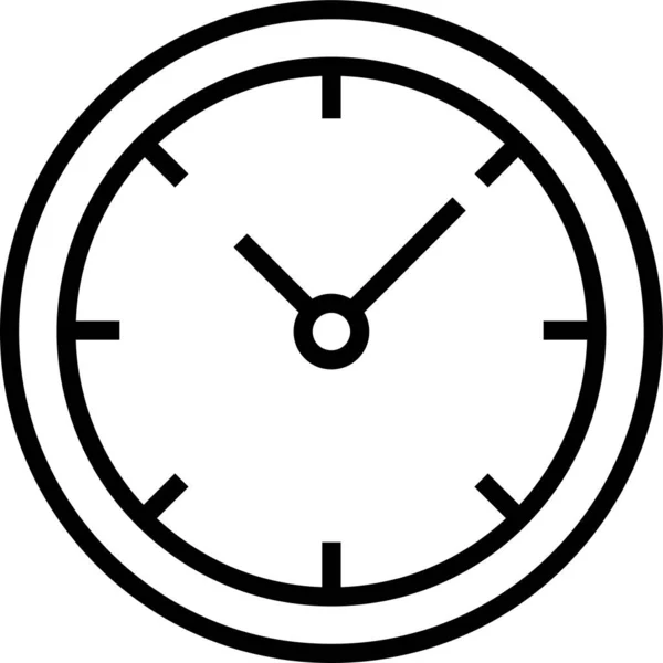 Ρολόι Ώρα Ρολόι Εικονίδιο — Διανυσματικό Αρχείο
