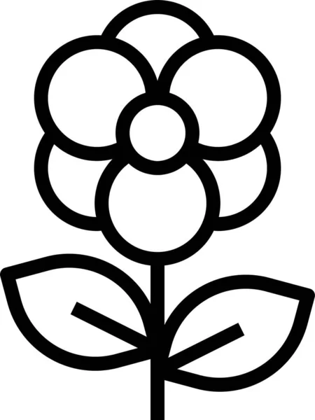 Εξοπλισμός Λουλούδι Στον Κήπο Εικονίδιο Στυλ Περίγραμμα — Διανυσματικό Αρχείο