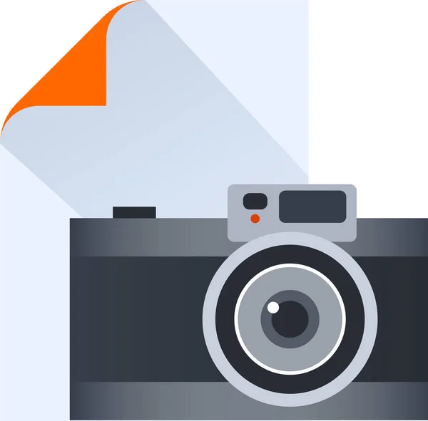 Design Tänkande Kamera Ikon Fotografi Kategori — Stock vektor