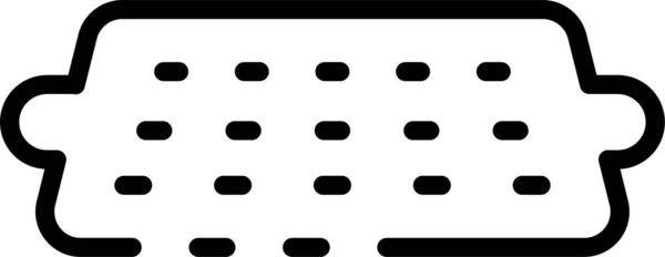 Ikone Der Tastaturtechnologie — Stockvektor