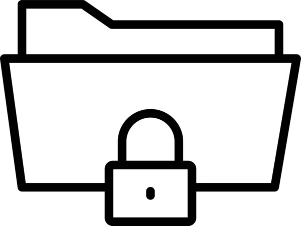 ドキュメントロックパスワードアイコン — ストックベクタ