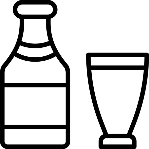 Ikona Piwa Szklanego — Wektor stockowy