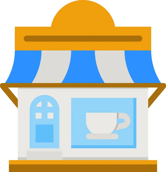 Икона Кафе Кафе — стоковый вектор