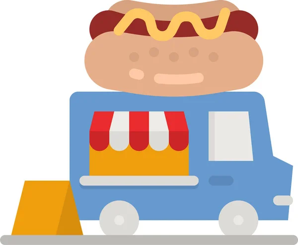 Fast Food Truck Ikone — Stockvektor