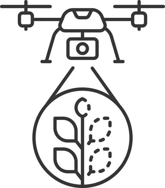 Drone Ndvi Sensor Icon — Stock Vector