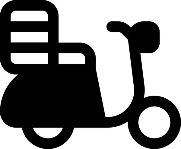 Livraison Vélo Scooter Icône — Image vectorielle