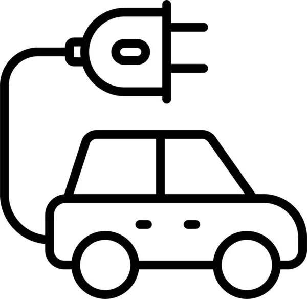 Электрический Значок Автомобиля — стоковый вектор