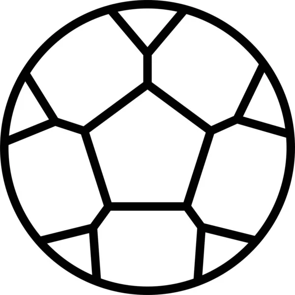 Voetbal Spel Kinderen Pictogram — Stockvector