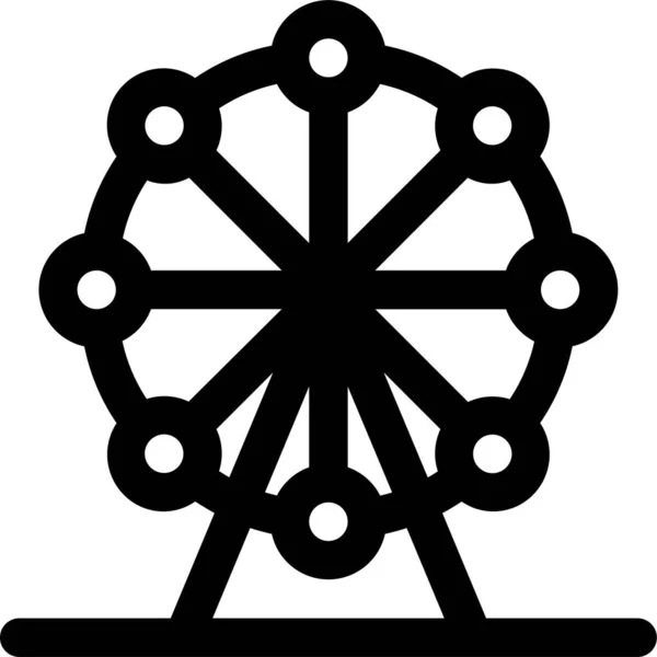 Икона Парка Развлечений Ферриса — стоковый вектор