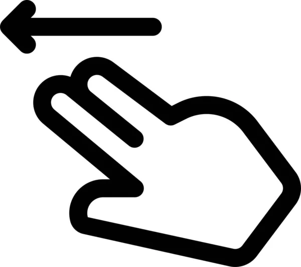 Handzeichen Mit Fingergesten — Stockvektor