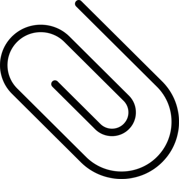 Befestigen Clip Stationären Symbol — Stockvektor