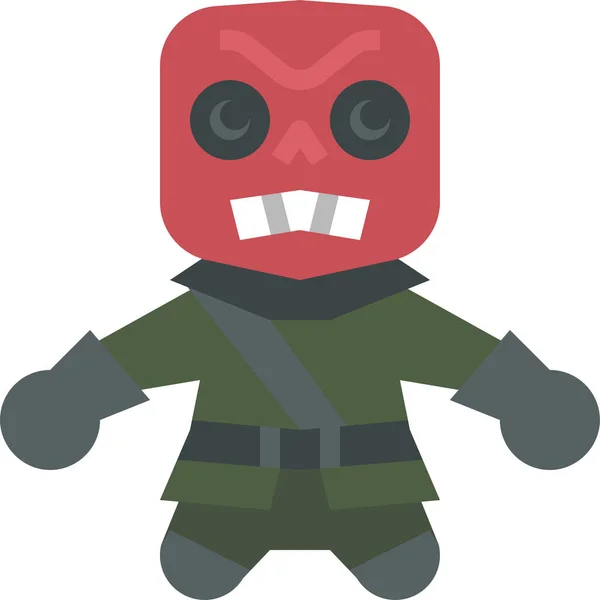 Avangers Avatars Gartoon Icon Flachen Stil — Stockvektor