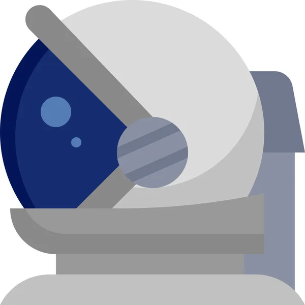 Astronaut Helm Ruimte Pictogram — Stockvector