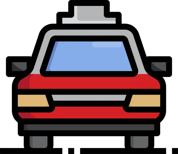 Taxifahrt Ikone — Stockvektor