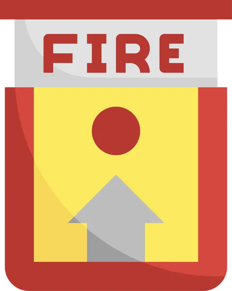 Symbol Für Brandmeldeanlage — Stockvektor