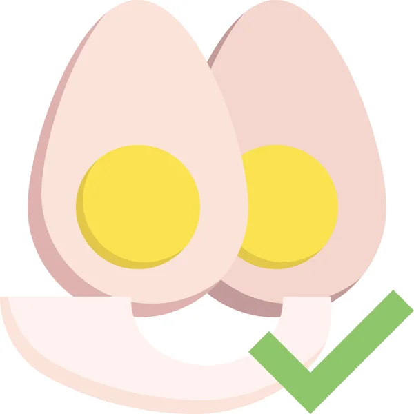 달걀흰 아이콘 — 스톡 벡터