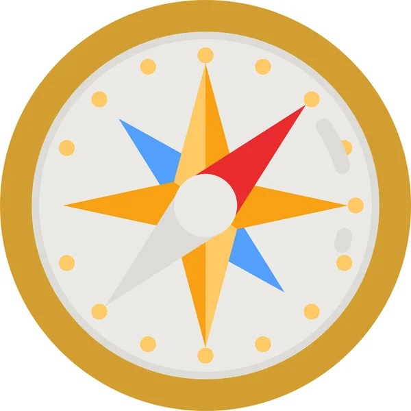 Compass Navigation Map Icon — Vetor de Stock