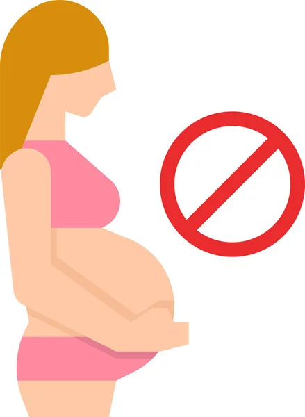 Pregnant Maternity Icon — Stock vektor