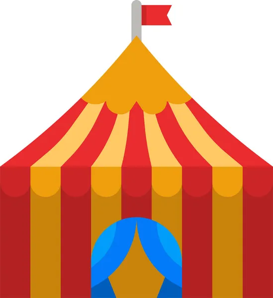 Tent Fest Party Icon — Stock Vector