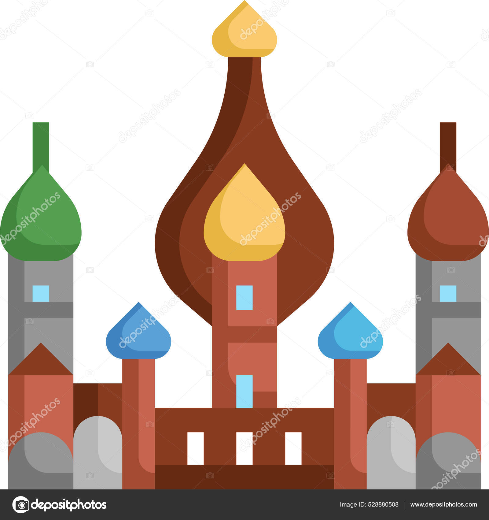 European Capitals Moscow Icon Stock Illustration by ©iconfinder #528880508