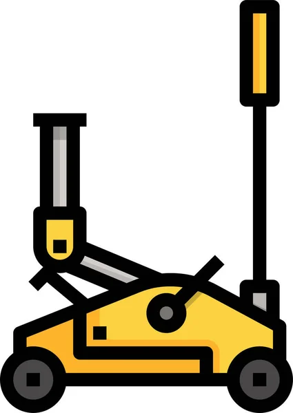 Jack Lift Tools Symbol Ausgefüllten Outline Stil — Stockvektor