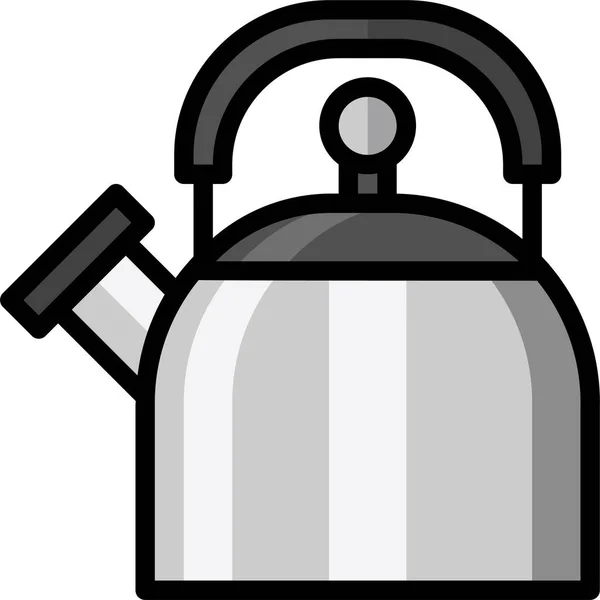 Cooking Kettle Kitchen Icon — Stock Vector