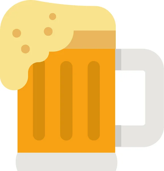 Bier Alcohol Drank Icoon — Stockvector