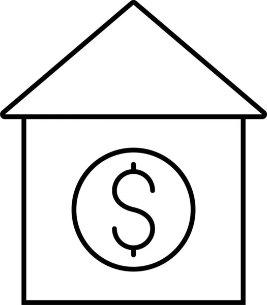 Значок Банка Доллара Сша — стоковый вектор