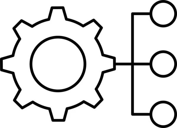 Ikona Grafu Správy Hierarchie — Stockový vektor