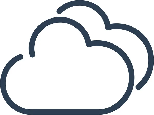 Cloud Clouds Cloudy Icon — Stock Vector