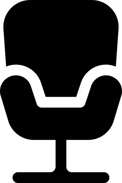 Cadeira Assento Ícone Mobiliário —  Vetores de Stock