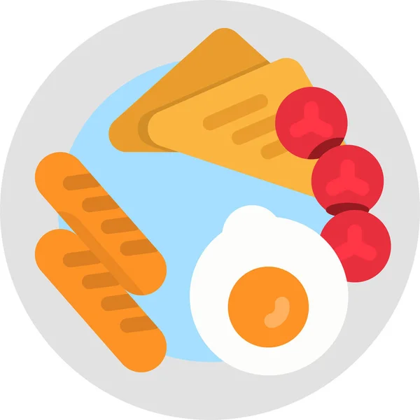 Meal Breakfast Lunch Icon — Stockvektor