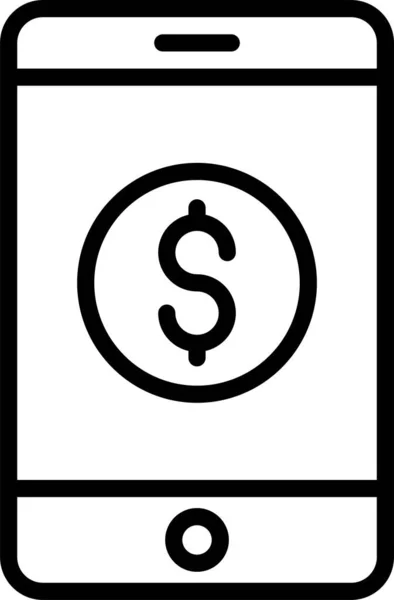 Ikona Peněz Hotovosti — Stockový vektor