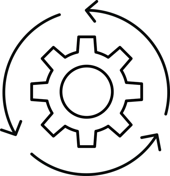 Configurer Icône Préférence Engrenage — Image vectorielle