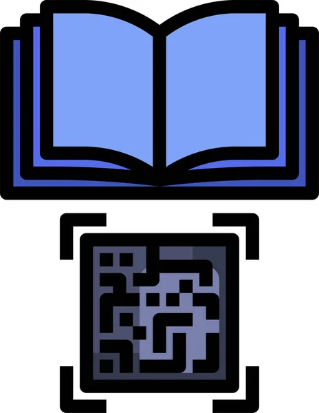 Libro Libros Educación Icono — Vector de stock