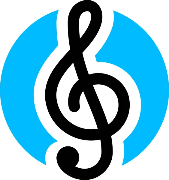 Ikona Dźwięku Muzyki Zarysie Stylu — Wektor stockowy