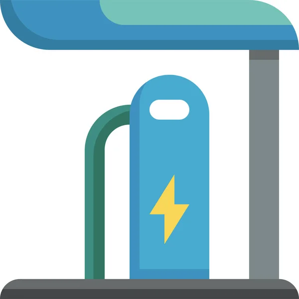 Електрична Іконка Зарядної Станції — стоковий вектор