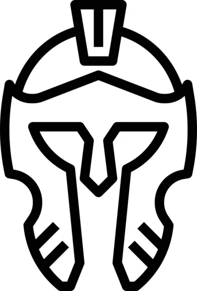 Иконка Шлема Аксессуара Стиле Наброска — стоковый вектор