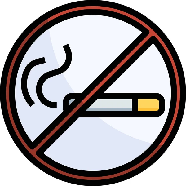 Ícone Sinal Não Fumar —  Vetores de Stock