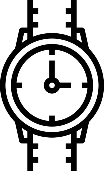 时间腕表圆形图标 — 图库矢量图片