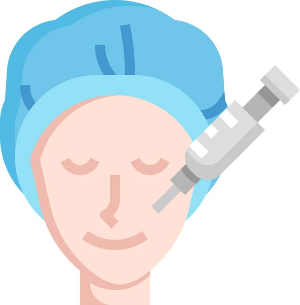 Botox Kosmetická Chirurgie Ikona — Stockový vektor