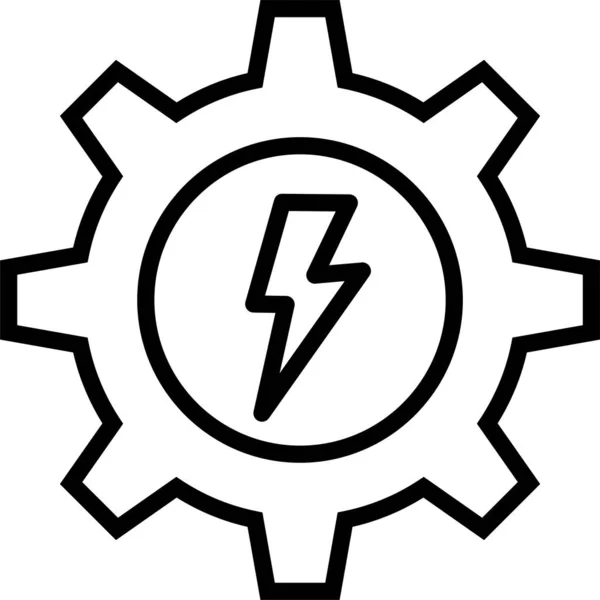 Thunder Strom Power Icon — Stock Vector