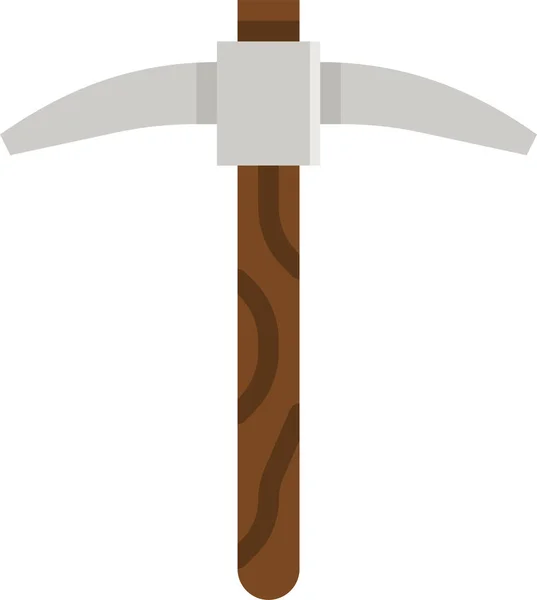 Pickaxe Bouw Mijnbouw Icoon — Stockvector