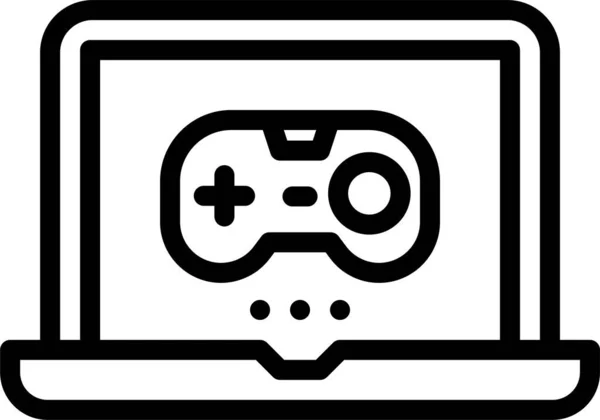 Juego Ordenador Joystick Icono — Vector de stock