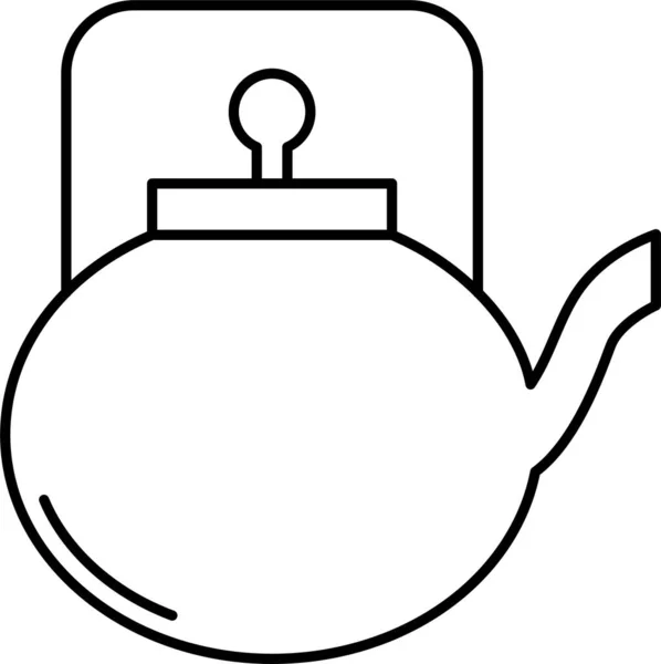 Tea Coffee Pot Icon — Stock Vector