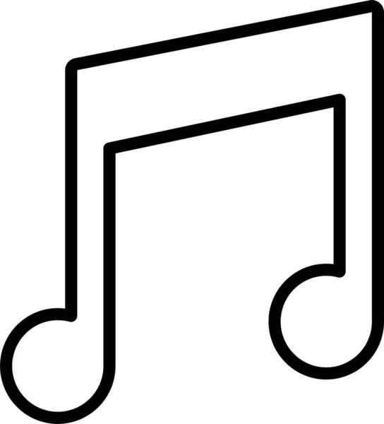 Melodi Müzik Ses Simgesi — Stok Vektör