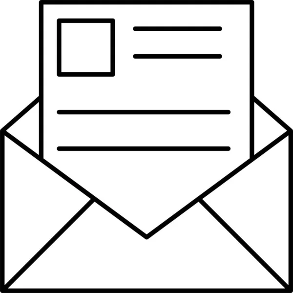 Abrir Mensaje Correo Electrónico Icono — Vector de stock