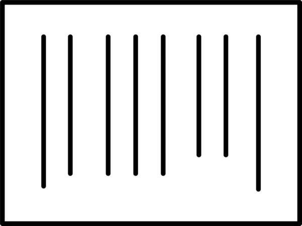 Code Autocollant Barre Icône — Image vectorielle