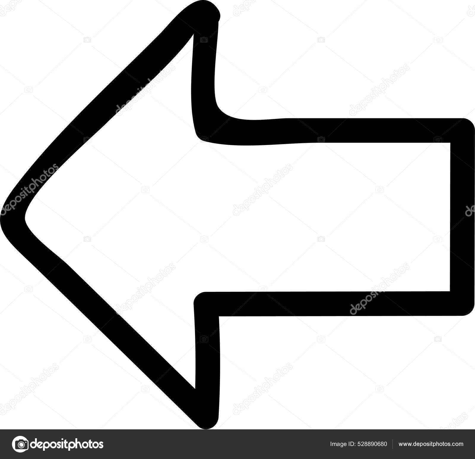 Pil Knap Fald Ikon Håndtegnet Stil Stockvektor af ©iconfinder 528890680, image size:1600x1548